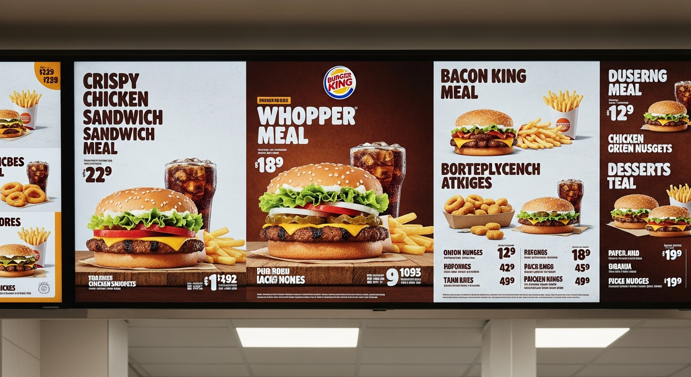 Burger King Menu