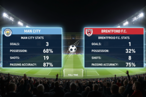 Man City vs Brentford F.C. Stats