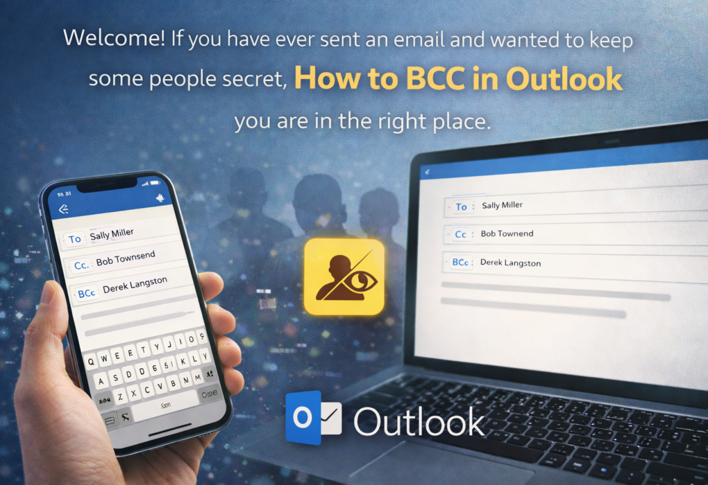 How to BCC in Outlook